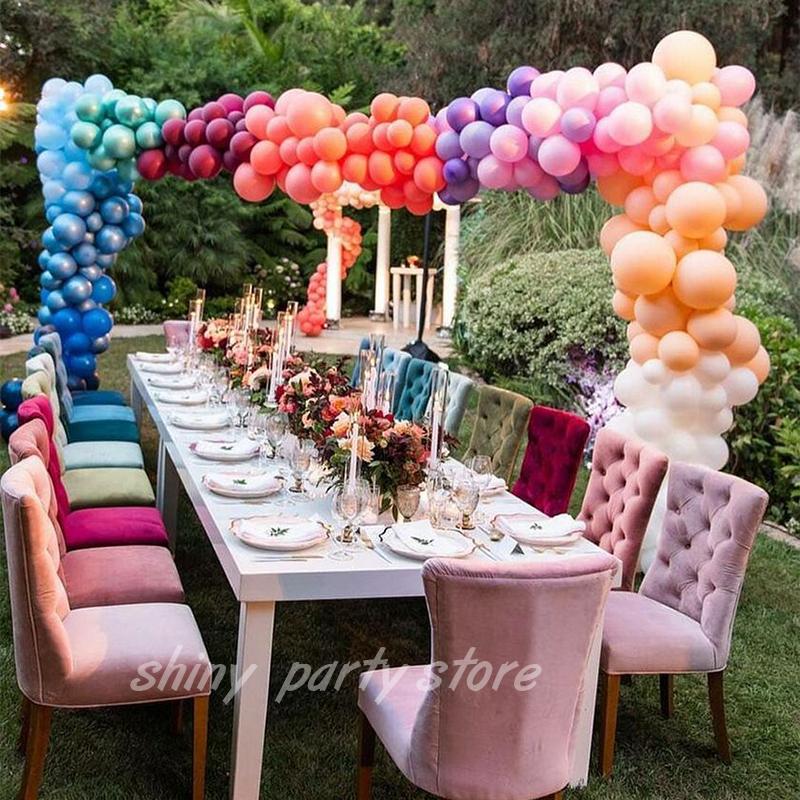 

Party Decoration Wedding Arch Background Air Balloons Macarone Latex Helium Balloon Happy Birthday Holiday Scene Decor Supplies