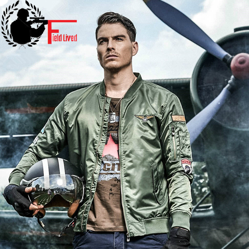

Bomber Jacket Men's Military Style Army Ma1 Flight Coats Autumn Pilot 101 1 Air Force One Male Tactical Jacket Clothing  210518, Army green