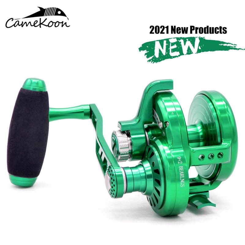 

CNC Slow Jigging Reel High Speed 6.3:1 Sea Tournament Big Game 32KG Bend HandleTrolling Baitcasting Reels
