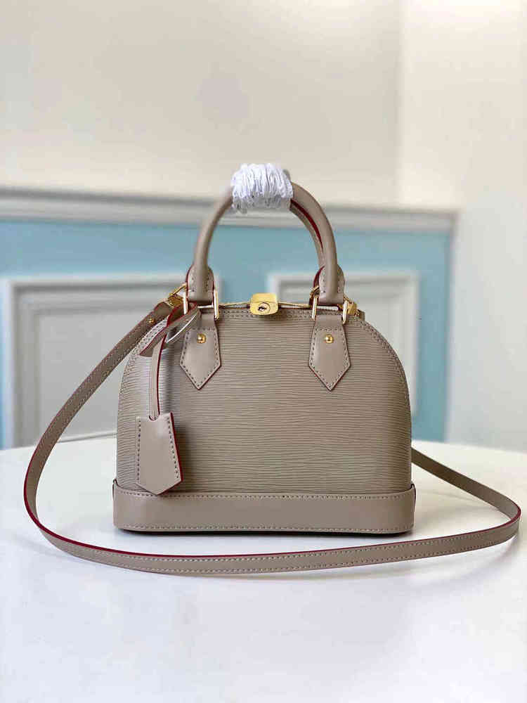

M57028 Alma Bb Fashion Women Shoulder Bags Chain Msenger Bag Leather Handbags Shell Wallet Purse Ladi Cosmetic Crossbody Tote, Grey