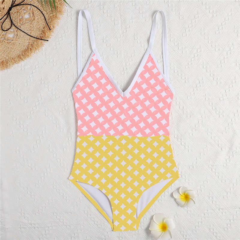 

One Piece Swimwear Bikinis For Women Padded Push Up Ladies Swimming Suit Sexy Backless Womens Swimsuit, 6037-red