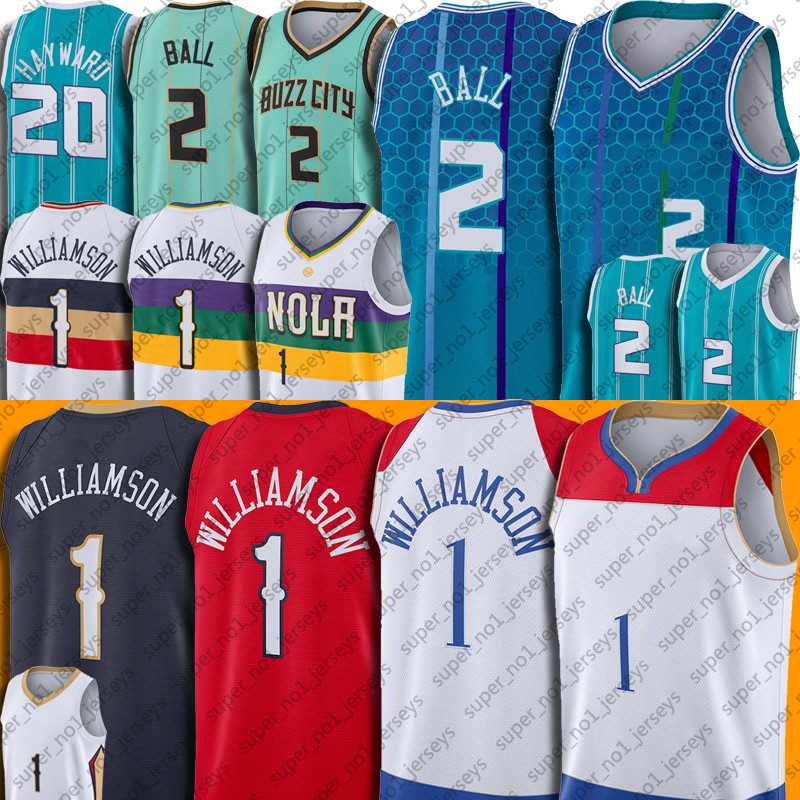

Zion 1 LaMelo Williamson Ball Basketball Jersey Gordon 20 Hayward Jerseys