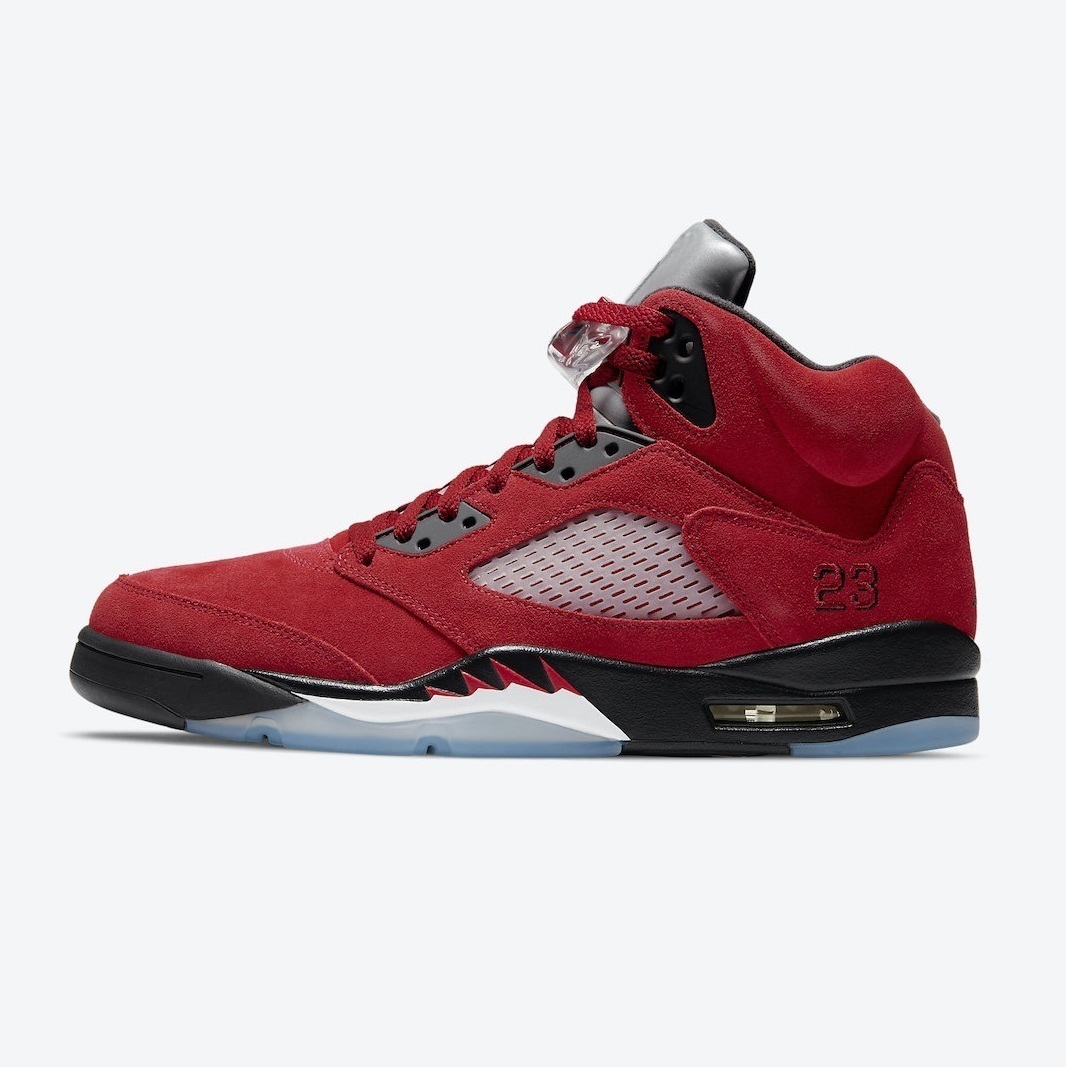 

Newest Raging Bull 5 Mens basketball shoes OG 5s Varsity Red Black White DD0587-600 men trainers sports sneakers 40-47WRU7