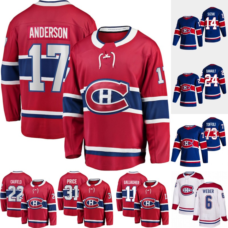 

Montreal Canadiens Josh Anderson Jersey Carey Price Nick Suzuki Shea Weber Brendan Gallagher Jesperi Kotkaniemi Adam Brooks Chris Wideman Cole Caufield Toffoli, Youth red s-xl