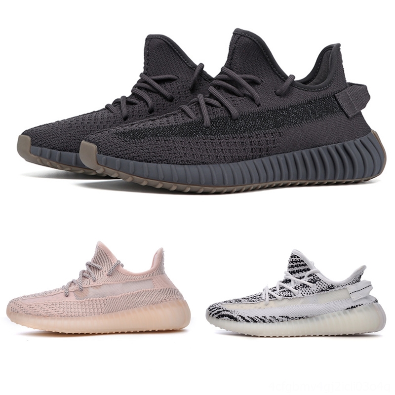 Y1nkj reflective mens Running Shoes 350 phosphor sun bone sneakers solid grey carbon teal blue black triple womensports trainers-image-699616410