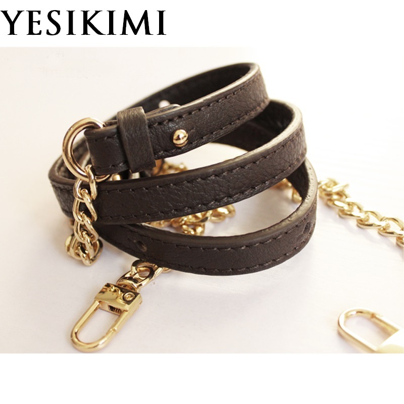 

Luxury Genuine Leather+ Chain Bag Strap95-123CM Adjustable Crossbody Strap Replacement Bag Accessories