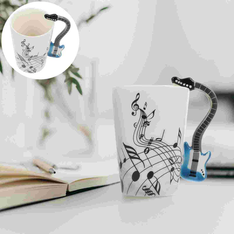 

Mugs 1pc Household Musical Instrument Designed Coffee Mug Ceramic Drinking Cup