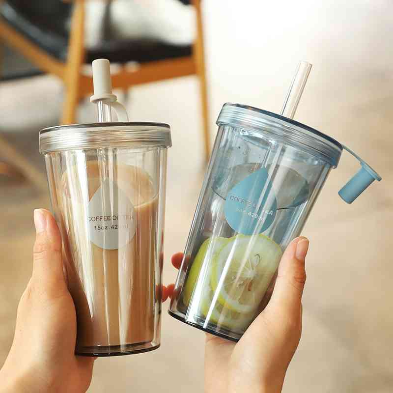

Ainme straw children's plastic water women's gift creative summer cup