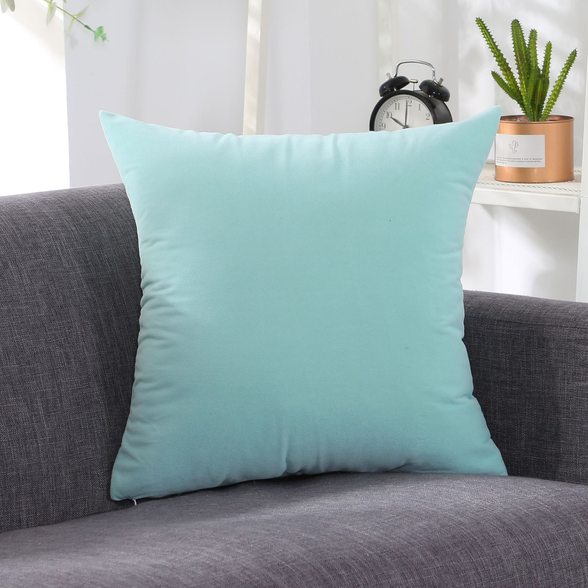 

Solid Color Throw Pillow Coat Cushion Sofa Office Waist Backrest 39