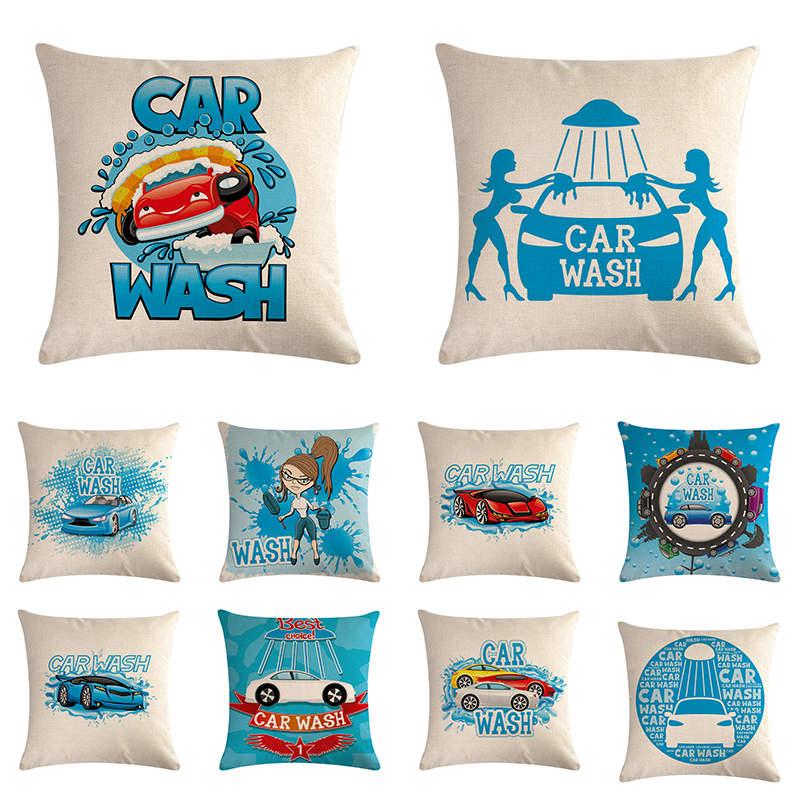 

Cushion/Decorative Pillow Cartoon Car Pattern Cushion Cover Holding Linen Bed Sofa Decoration 45x45cm