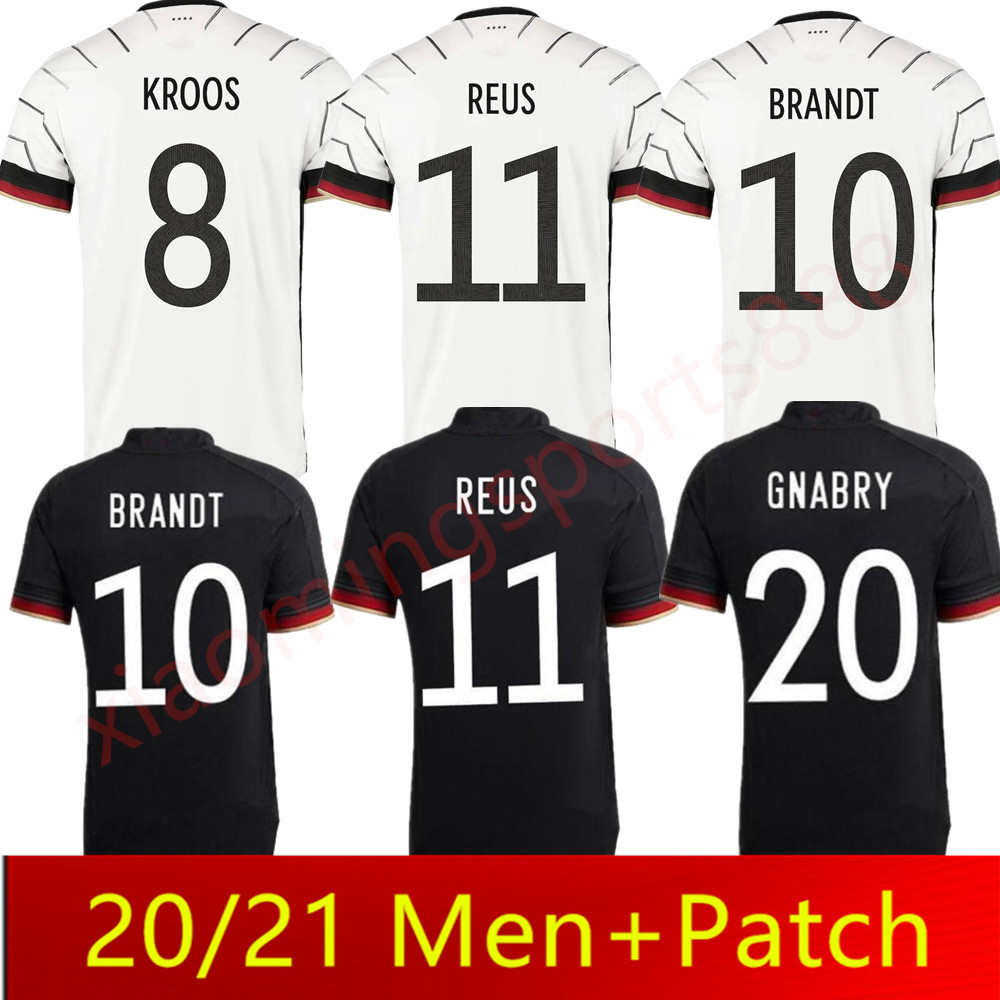 

Germany 2021 soccer jersey Home kit HUMMELS KROOS DRAXLER REUS MULLER GOTZE European Cup football shirts uniforms men + kids kits, Black;yellow