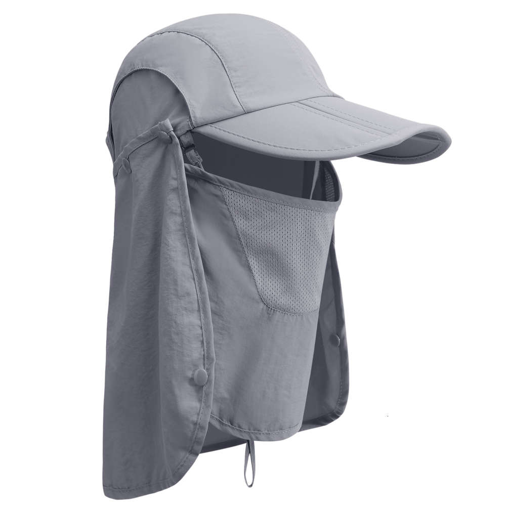 

outdoor hat 360 degree protective quick drying sunshade devil mountaineering fishing, Blue;gray