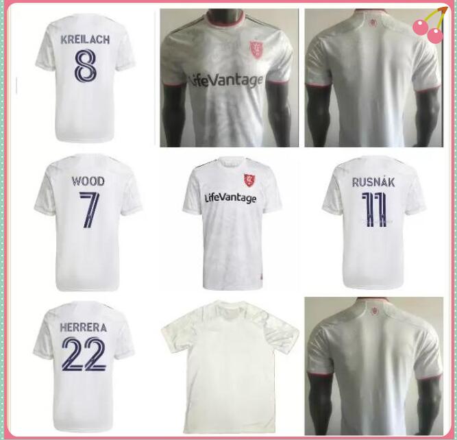 

2021 2022 Real Soccer Jerseys Salt 21 22 MLS BECKERMAN MERAM Uniform Mens RED Lake home away Rusnak KREILACH KIT Football Shirt Uniforms 10, Black;yellow