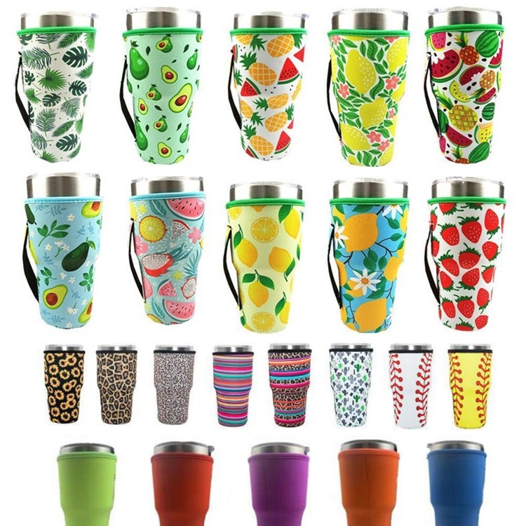 

Drinkware Handle 41 Designs 30oz Tumbler Reusable Ice Coffee Cup Sleeve Cover Neoprene Insulated Sleeves Holder Case Bags Pouch 32oz Tumblers Mug Water Bottle