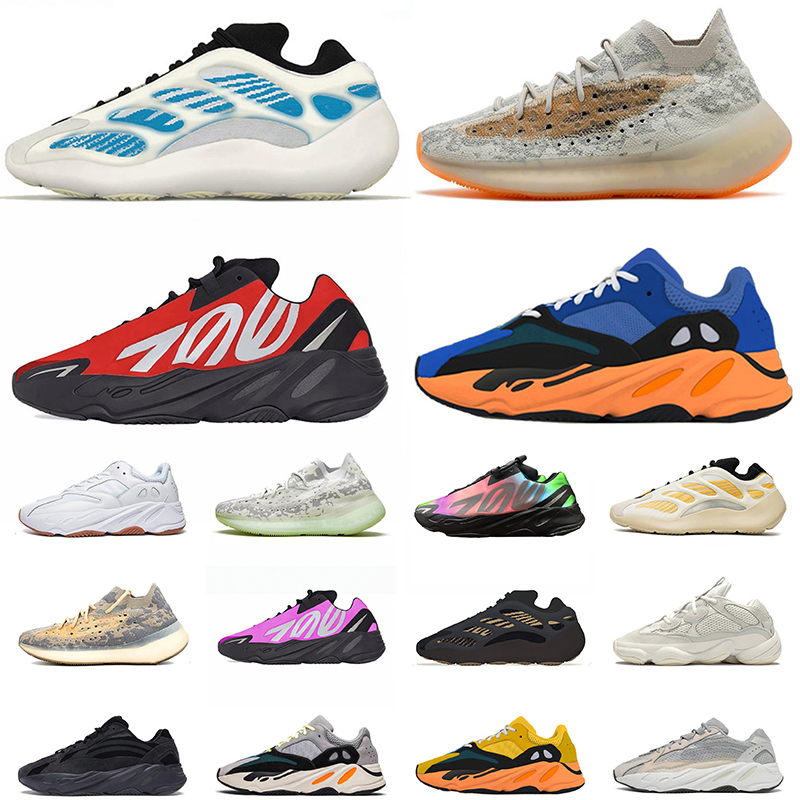 

Wholesale 700 V3 380 Kanye Running Shoes For Womens Mens Sneakers Azael Alvah Calcite Glow Sun Bone White All Black Vanta Azareth Trainers Eur 36-46, #29 36-46 triple black