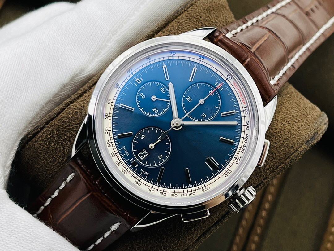 

G8 Factory Men's Watch 42MM in diameter is equipped the Asia 7750 movement 316L fine steel case with double-sided anti-glare treatment, Slivery;brown
