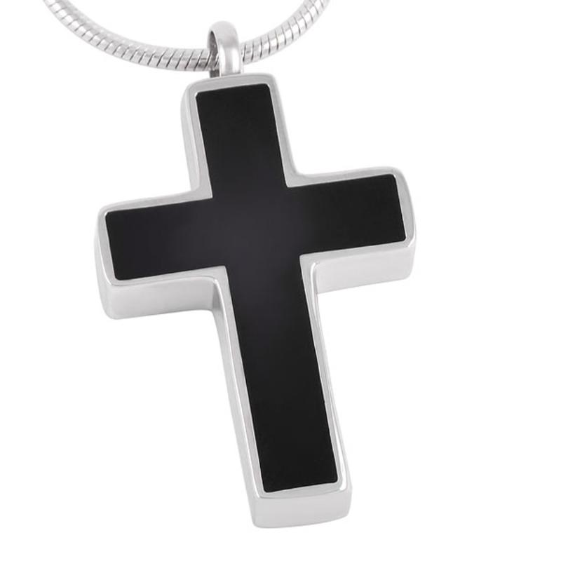 

Pendant Necklaces CMJ8355 High Grade Classic Style Cross Memorial Ashes Necklace Cremation Urn Keepsake Jewelry In Stainless Steel For Mens