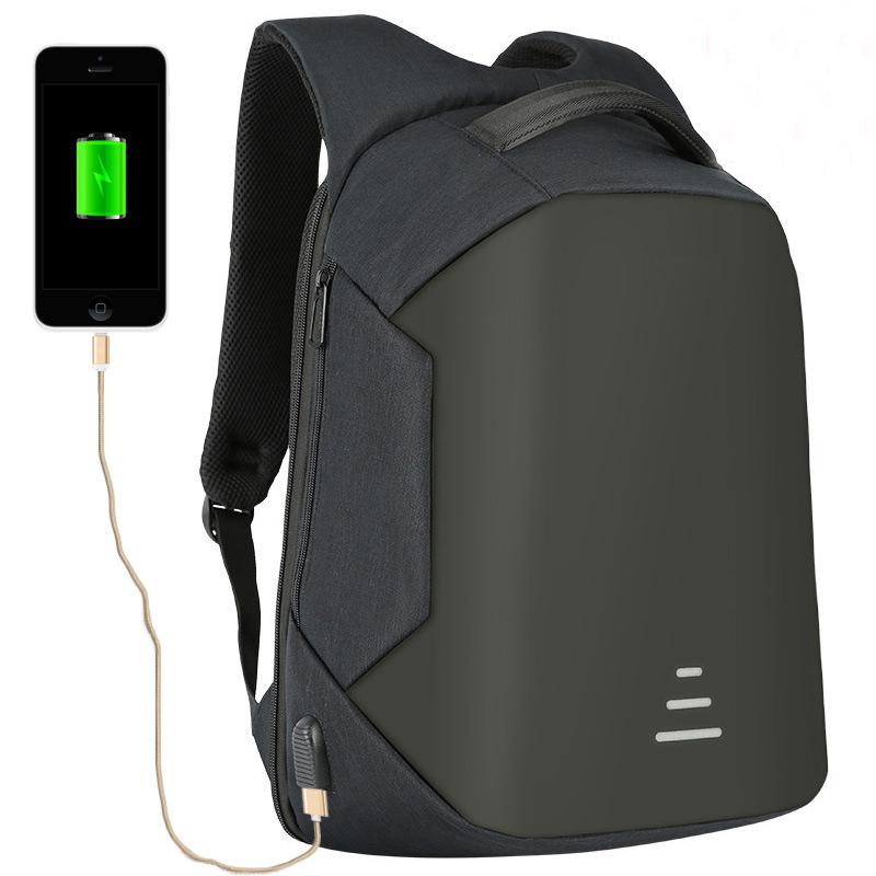 

Backpack 2021 Urban Backpacks Men USB Charge Laptop Minimalist Fashion Anti-theft Casual Mochila Waterproof Travel Bag, Black