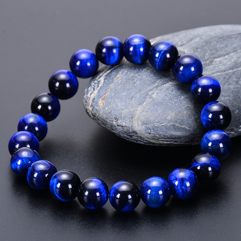 

6/8/10/12mm Natural Stone Beads Tiger Eye Bead Bracelet for Mens Buddha Braclet for Male Yoga Handmade Jewelry Couple Charm Gift