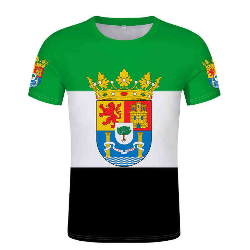 

EXTREMADURA plasencia caceres badajoz espana spanish clothing T-shirt men's women's tshirt punk style top tees t shirt X0602