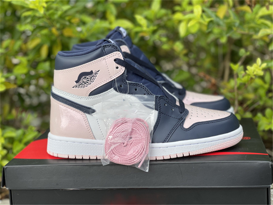 

2021 Authentic 1 High OG Bubble Gum Men Women Outdoor Shoes Atmosphere White Laser Pink Obsidian DD9335-641 With Original box