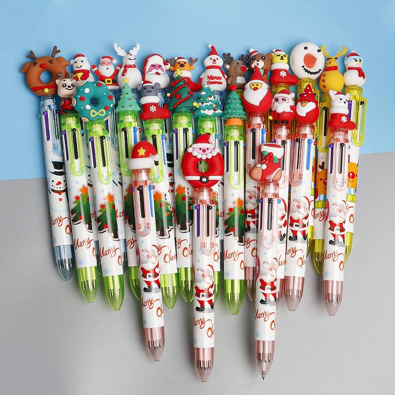 

Christmas Decorations Random 1pcs Pen Santa Claus Xmas Cute Noel Deer Ballpoint Elementary School Gifts Stationery Merry Decor