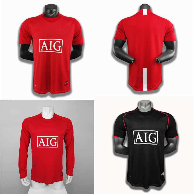 

Top 07 08 RONALDO Retro Jersey Classic Vintage SCHOLES Soccer jerseys 2007 2008 ROONEY football shirt GIGGS maillot de foot, Manchesterunited0708home