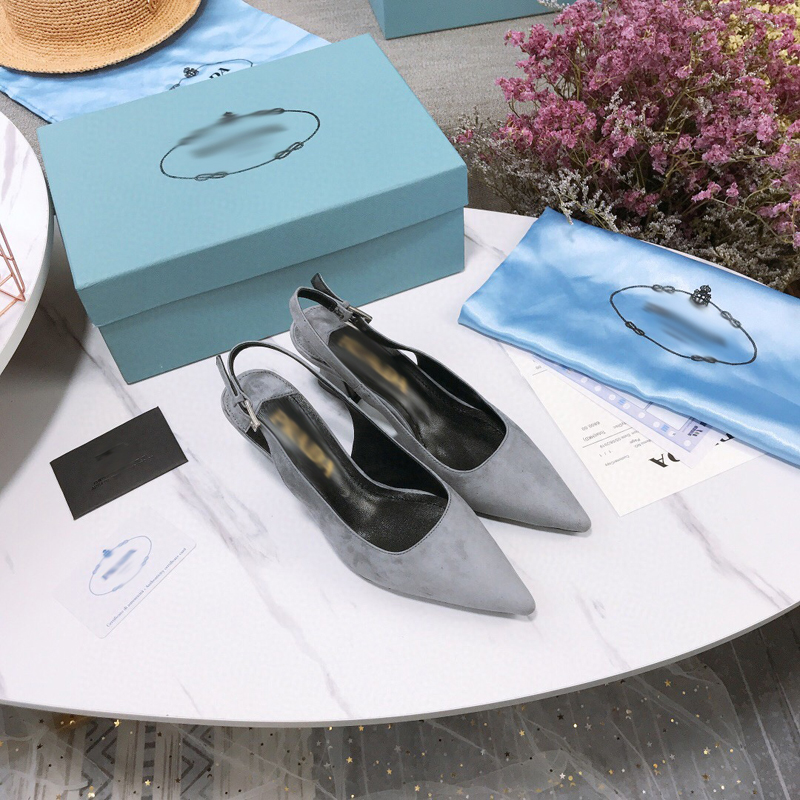 

2021 Good Quality Fashion Women Luxurys Designers Shoes Designer Sandals Womens Luxury High Heels Sandal Dress Shoess With Box Size 35-41 -H350, Dark grey