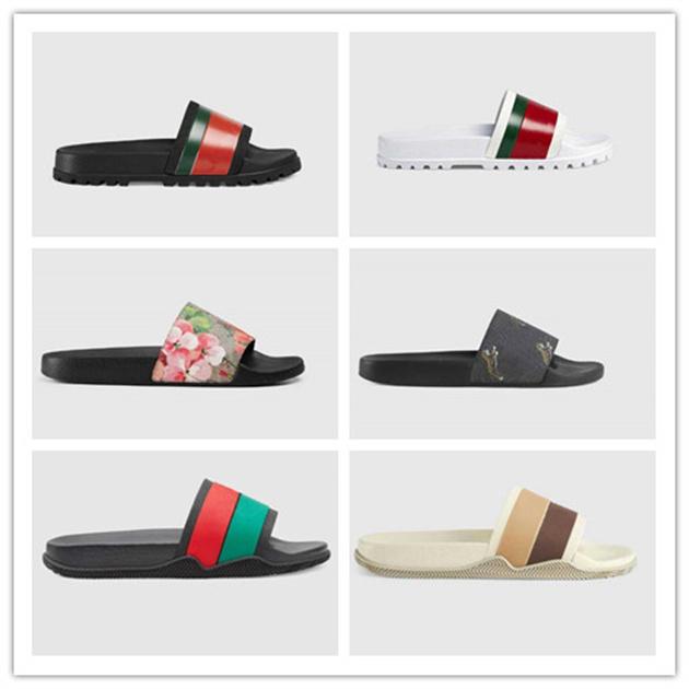 

Fashion Colors Designer Woman Slippers with Box Men Slipper Gear Bottoms Flip Flops Women Luxury Sandals Classic Causal Leather Running21, Black