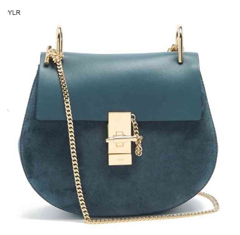 

Design luxury handbag Sold out CHOE drew medium lake blue suede bag