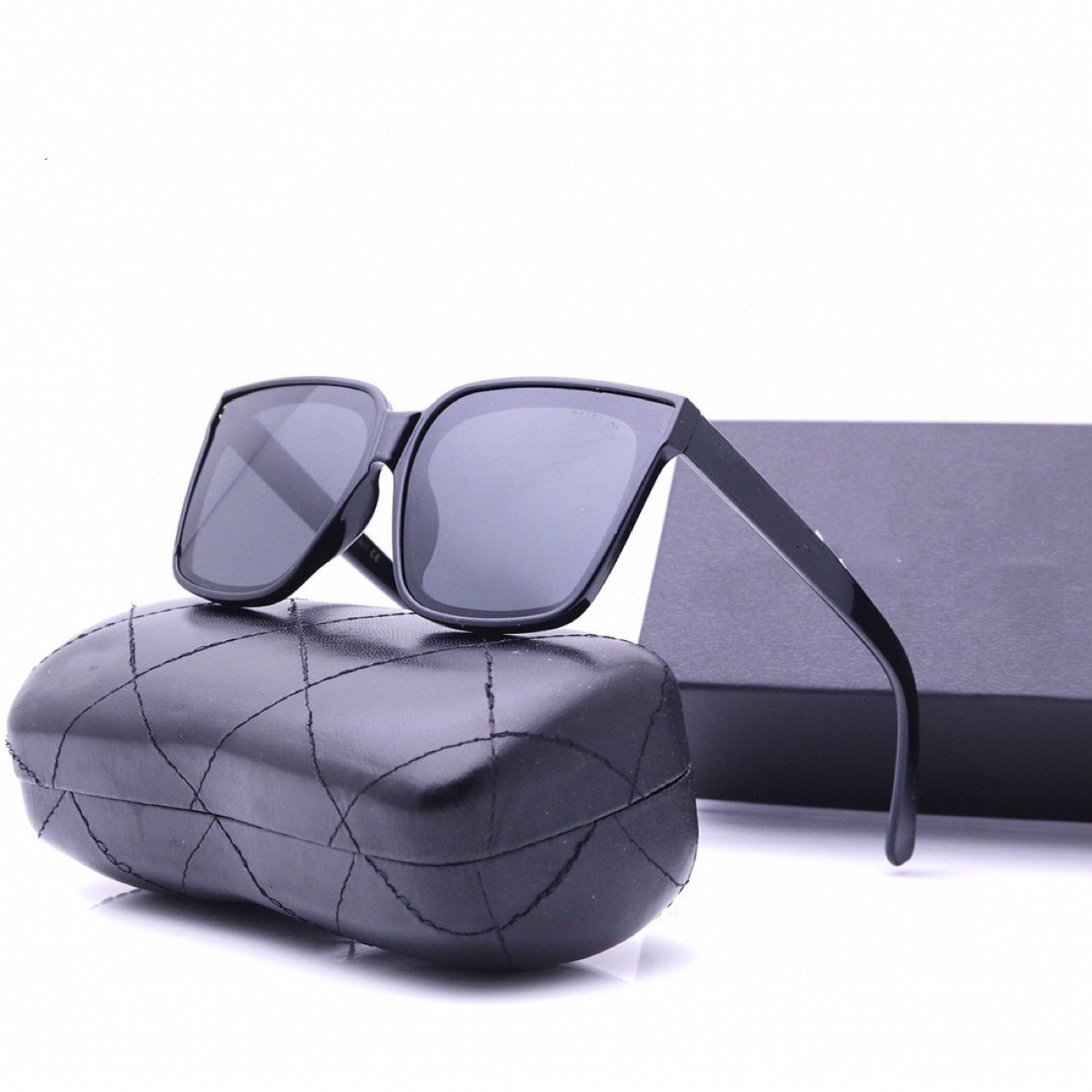 

6007 Top quality polarized Glass lens classical pilot Metal brand sunglasses men women Holiday fashion sun glasses with box case, White;black