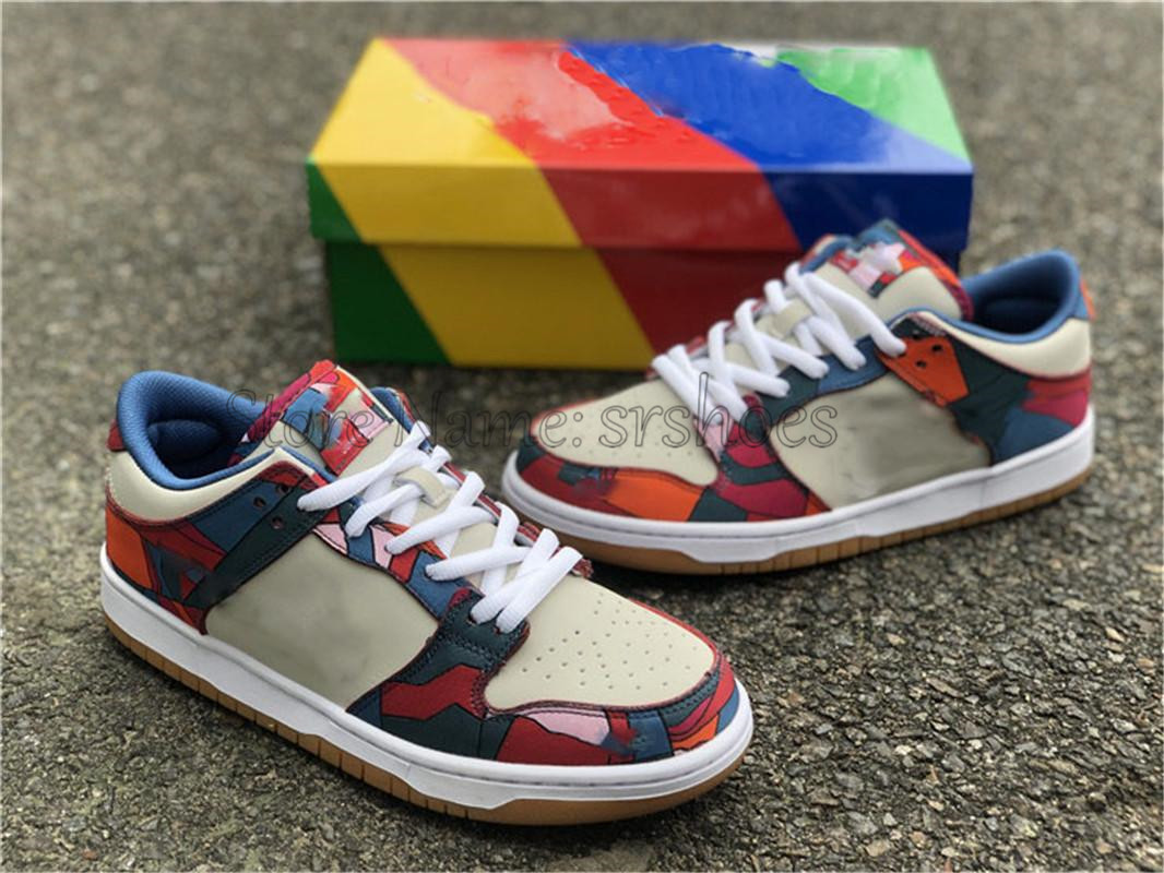 

Classical Parra Fire Pink Gym Red Mocha Low Shoes Multi-Color Chunky Women Men Basketball White Royal Blue Black Skate Sports Lace-up Sneakers Size 36-46, Others