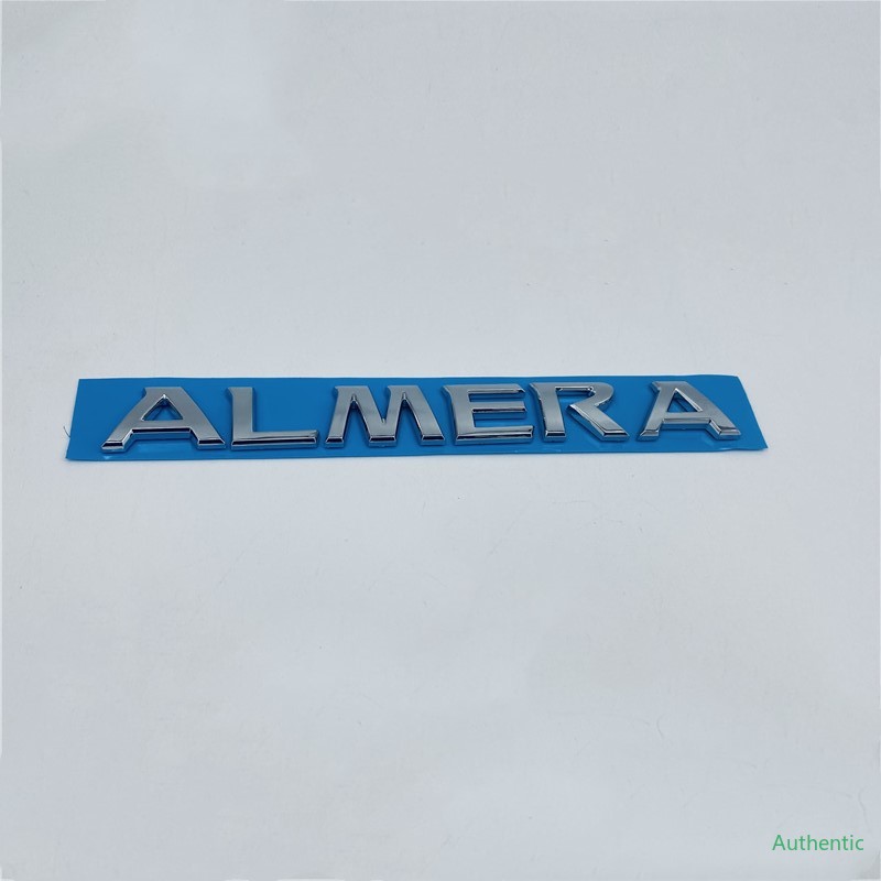 

Car Styling For Nissan Almera Rear Trunk Lid Chrome Logo Badge Letters Emblem, Silver