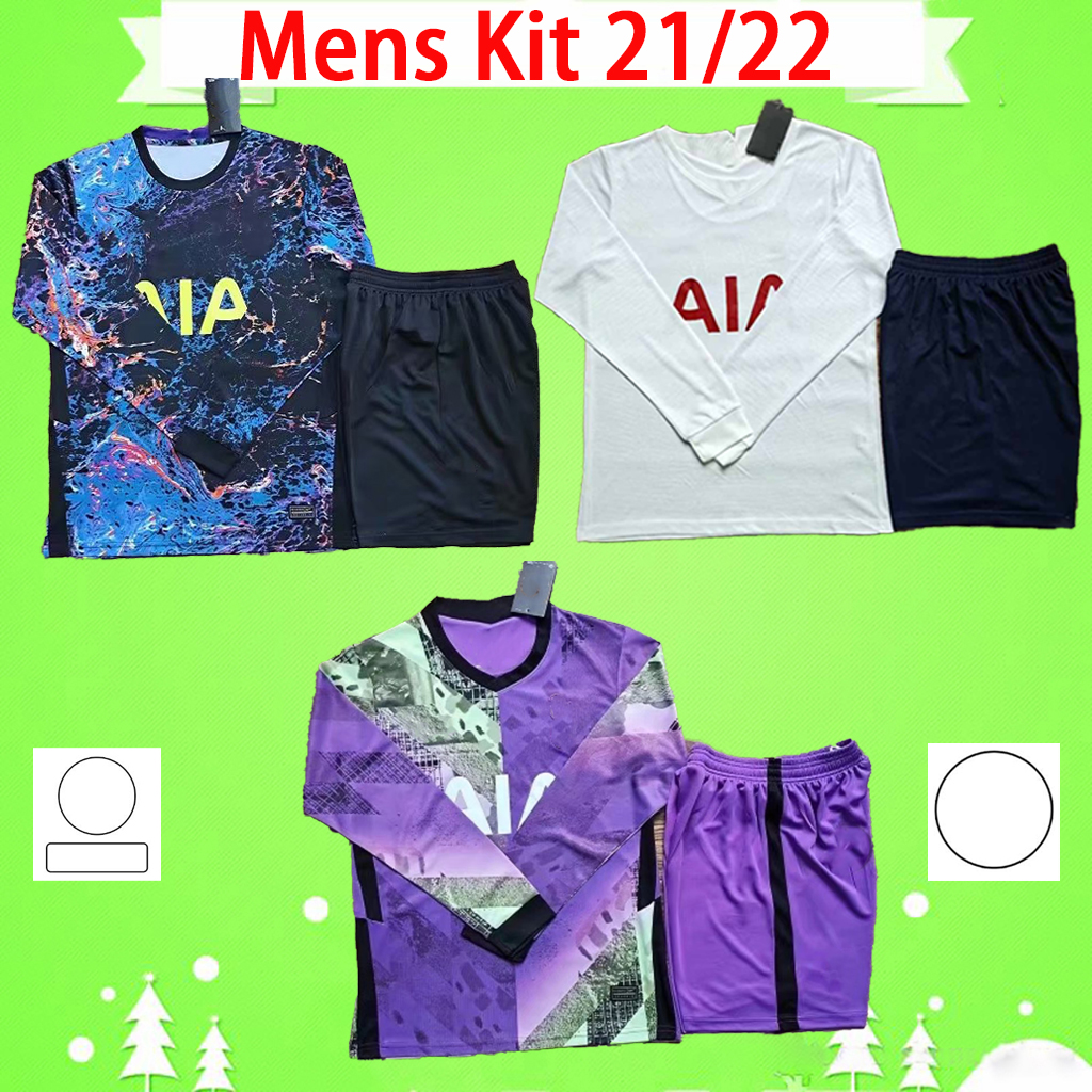 

Adult kit long sleeve 21 22 DELE SON ROMERO KANE soccer jerseys man sets HOJBJERG BERGWIJN LO CELSO SPURS 2021 2022 mens suit football shirt uniforms EMERSON, 21/22 kit long sleeve