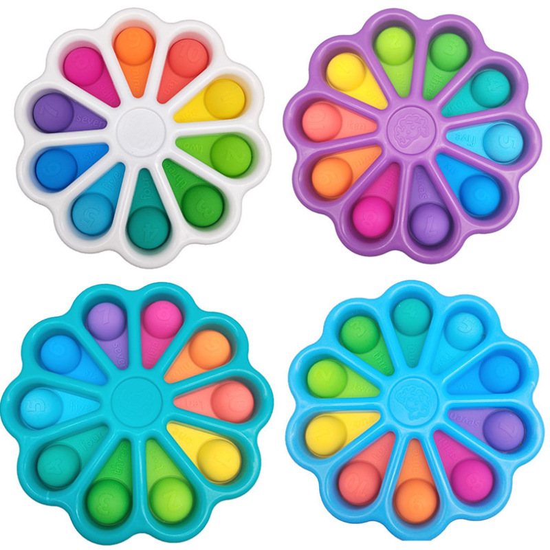 

Fidget Spinner Toys Push Pop it Bubble Silicone Fingertip Top Decompression Keychain Rodent Killer Sensory Balls Keyring Pendant