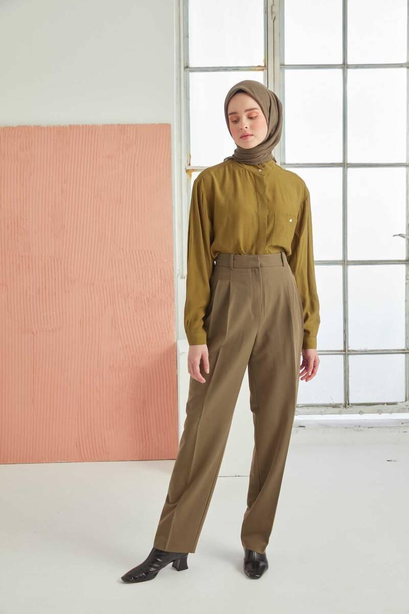 

Scarves Miray Khaki Cotton Scarf, Blue;gray