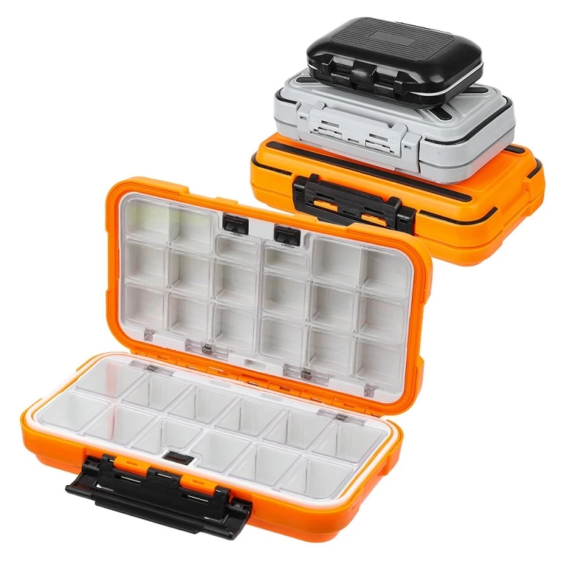 

Waterproof Fishing Tackle Box Double-Sided Bait Lure case Fish Hook Up Storage Box Carp Fly Accessories