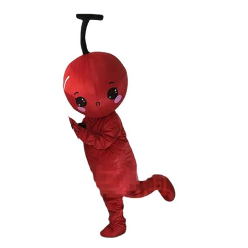 Stage Performance Fruit Cherry Mascot Costume Halloween Christmas Fancy Party Cartoon Character Outfit Suit Adult Women Men Dress Carnival Unisex-image-736361304