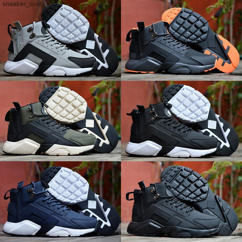 

Huarache 6 X Acronym City MID Leather High Quality Huaraches Running Shoes Men huraches Sneakers Hurache Zapatos Size 7-11, As photo 2
