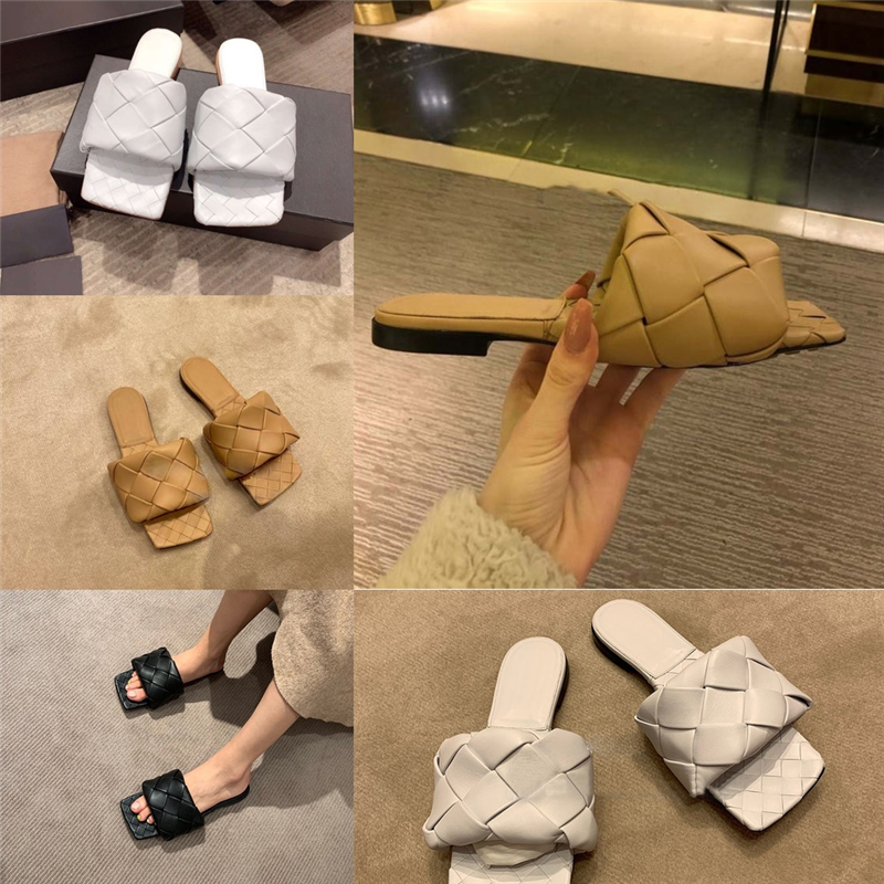 

KZ4HD withhot brand Men Beach white Sandals Luxury designer Fashion Slippers Mens Slide Beach Scuffs slip-on slipper, Black