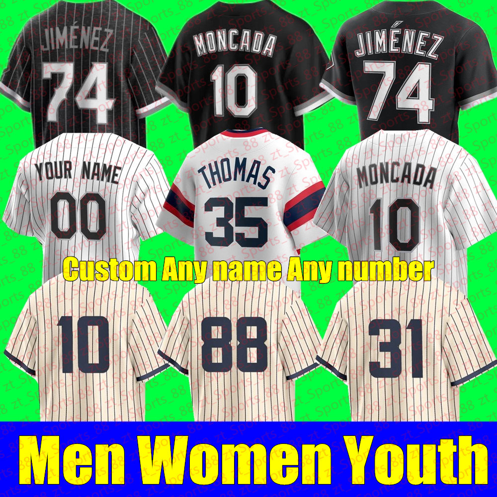 

Custom Men Women Youth ElOY JIMENEZ TIM ANDERSON Baseball Jersey LUIS ROBERT CHICAGOS YOAN MONCADA JOSE ABREU ANDREW VAUGHN YASMANI WHITE SOX GRANDAL KIMBREL, Home+patch