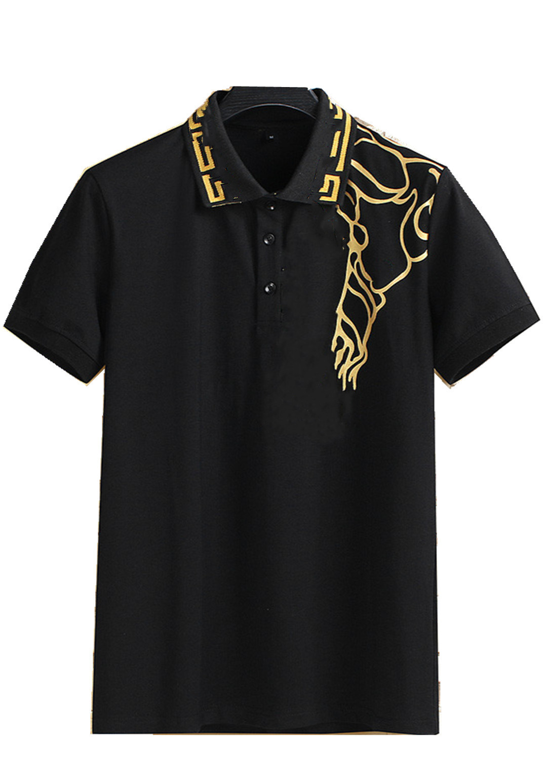 

2021ss Designer Polo Shirts Men Luxury Polos Casual Mens T Shirt Snake Bee Letter Print Embroidery Fashion High Street Man Tee0 M3XL#56, Black