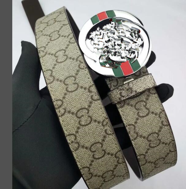 

Fashion Belts Men Belts Genuine Leather women belts classical belt Solid Gold smooth Big Buckle black belt, Black;brown