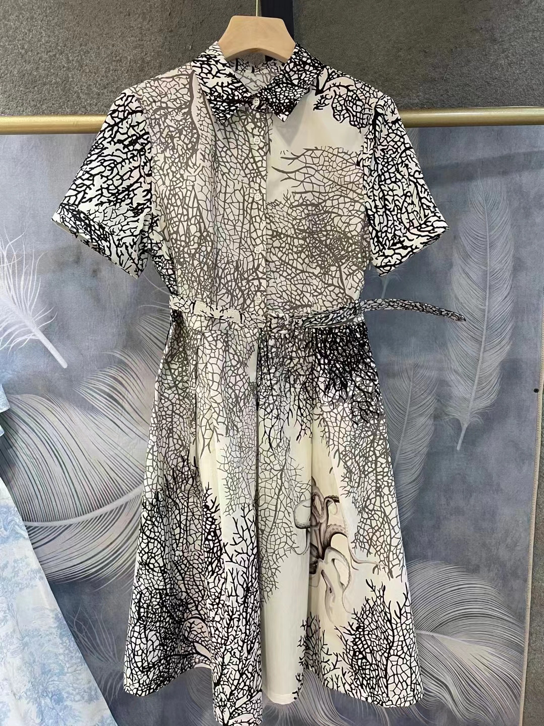 

Designer Luxury Dresses 2022 Spring Summer Party Casual Elegant Printed Dress High Quality Dress Size SMLXL, White