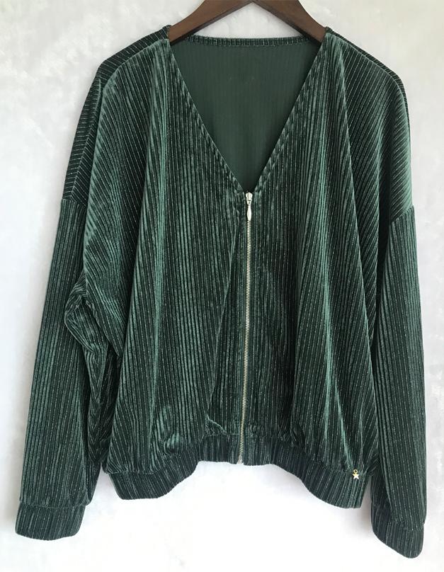 

Skirts Women Skirt 2021 Fall /Winter Simple Chic Green Casual Corduroy Pleated Jakcet +