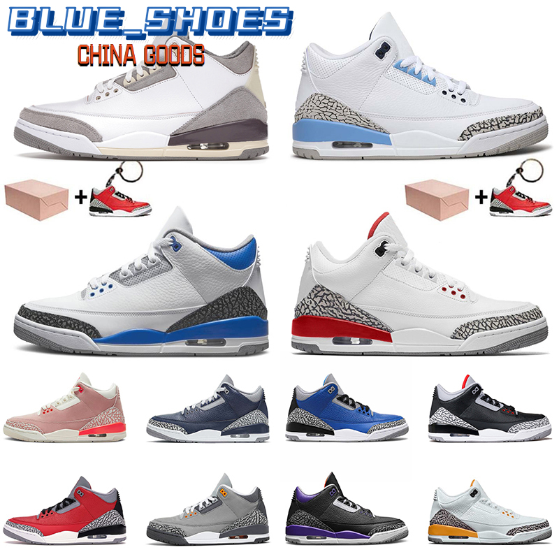 

2021 With Box Women Men 3s Basketball Shoes Jumpman 3 Rust Pink Ma Maniere Sneakers Racer Blue Midnight Navy Laser Orange Sports Trainers, No.27 infrared 40-47