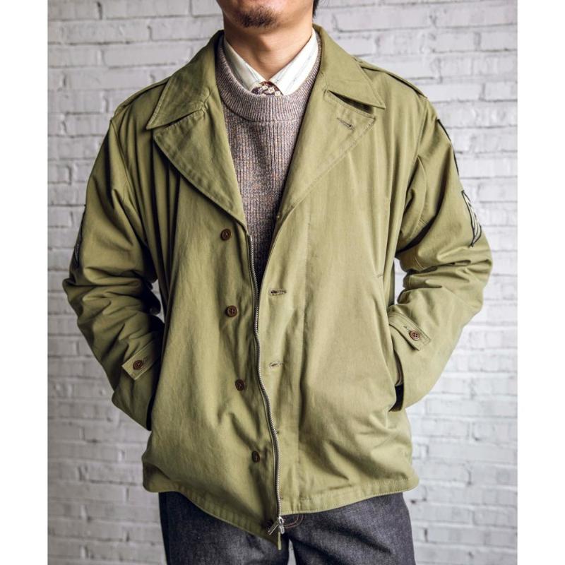 

Men' Jackets Red US Army M-41 Field Jacket Vintage WWII Combat Uniform M1941 Loose Fit, Army green