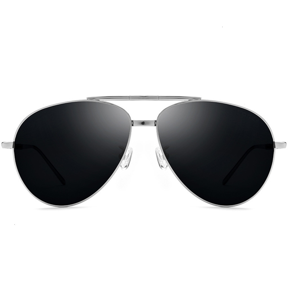 

Highend accessories JH Pure Titanium Folding Polarized Men Brand Dign New Driving Outdoor UV Shad Sunglass, Black