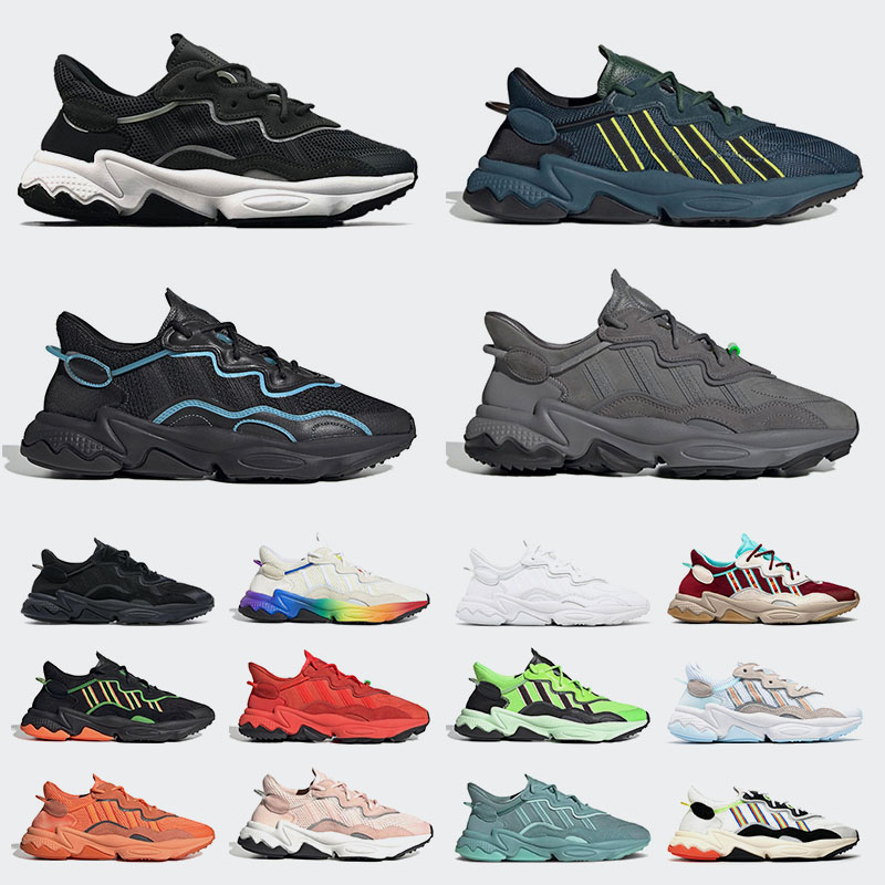 

Original Ozweego Outdoor Authentic Running shoes Cloud White Grey Solar Green Hi Res Red Black Bright Cyan Men Women Trainers Sports Sneakers Athletic Comfortable, C7 36-40