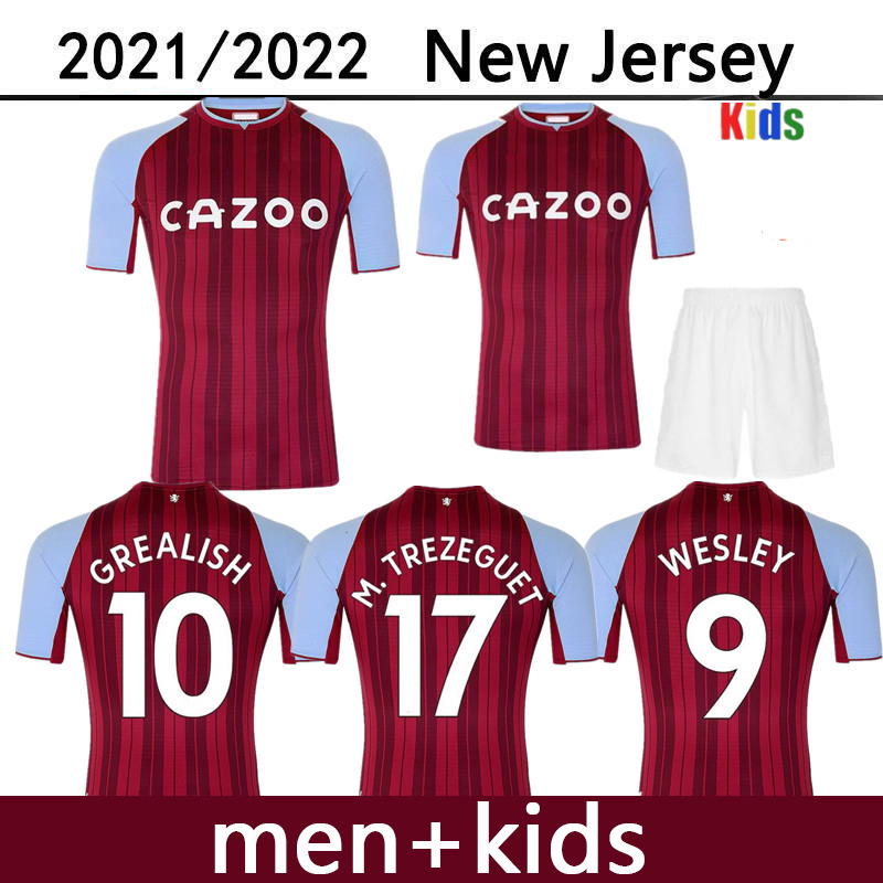 

21 22 Aston away SOCCER JERSEYS Villa HOME 2021 Samatta Targett GREALISH Wesley Douglas Luiz MCGIM EL MEN KIDS KIT FOOTBALL SHIRTS RED JERSEY